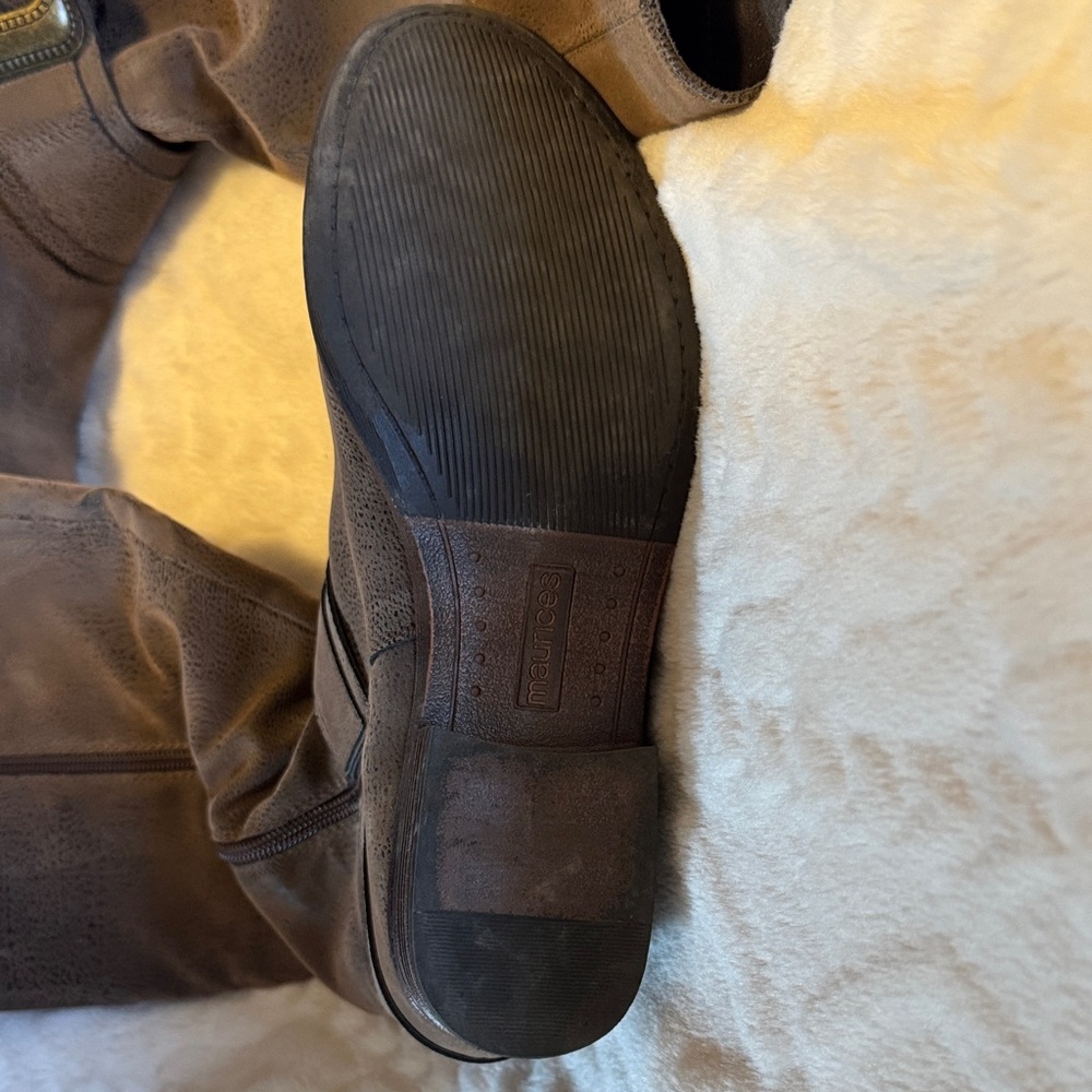 Maurices Brown Knee-High Boots - Picture 3 of 4